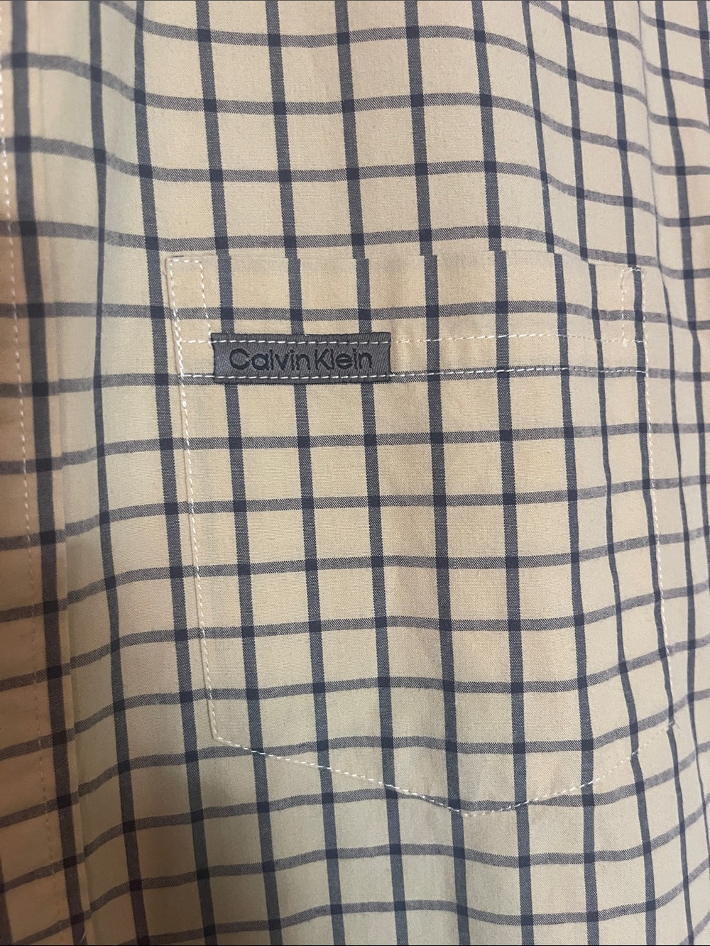 Vintage 90s Calvin Klein Jeans Plaid Button Up Shirt – Made in Hong Kong M Size - Picture 3 of 6